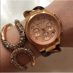Michael Kors Rose Gold Tortoise Watch